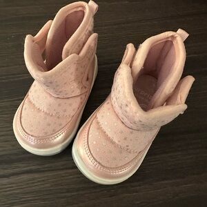 Pink Stride Rite Baby Boots